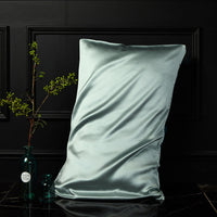 HKM-054931 Double-Sided Mulberry Silk Pillowcase 48x74cm - Light Gray