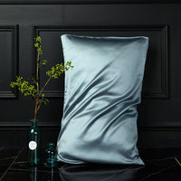 HKM-054931 Double-Sided Mulberry Silk Pillowcase 48x74cm - Light Gray