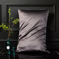 HKM-054931 Double-Sided Mulberry Silk Pillowcase 48x74cm - Light Gray