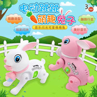 HKM-054931 Electric Glowing Bunny Toy with Music for Kids - Battery Operated Walking Rabbit