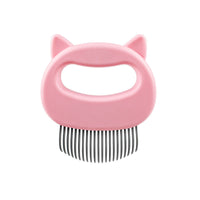 HKM-055059 Cat Grooming Massage Comb - Soft ABS Material, Multi-Color Options for Long & Short-Haired Cats, 10x9 cm