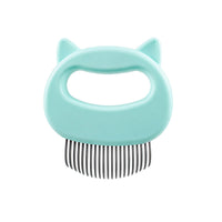 HKM-055059 Cat Grooming Massage Comb - Soft ABS Material, Multi-Color Options for Long & Short-Haired Cats, 10x9 cm