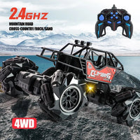 HKM-055123 Alloy 2.4G Remote Control Off-Road Stunt Car – Multi-Directional Climbing and Drifting Toy