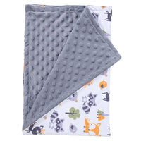 HKM-055123 Double-Layer Children's Quilt Blanket with Animal Patterns - 100X75cm