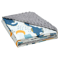 HKM-055123 Double-Layer Children's Quilt Blanket with Animal Patterns - 100X75cm