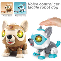HKM-055379 DIY Self-Assembly Voice Control Robot Dog - Interactive Touch Sensing Puppy Toy for Ages 5 and Up