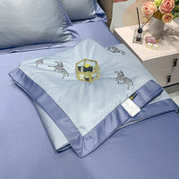 HKM-055443 Tencel Lyocell Summer Air Conditioner Quilt with Feather Silk Cotton Filling - Modern Twill Design