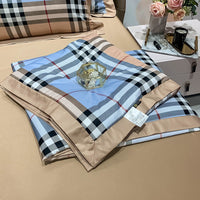 HKM-055443 Tencel Lyocell Summer Air Conditioner Quilt with Feather Silk Cotton Filling - Modern Twill Design
