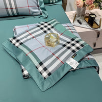 HKM-055443 Tencel Lyocell Summer Air Conditioner Quilt with Feather Silk Cotton Filling - Modern Twill Design