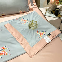HKM-055443 Tencel Lyocell Summer Air Conditioner Quilt with Feather Silk Cotton Filling - Modern Twill Design