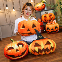 HKM-055507 Funny Pumpkin Plush Pillow – Super Soft Short Plush Vegetable Decor