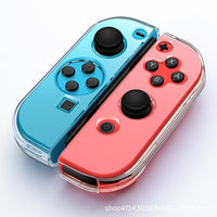 HKM-055507 Transparent Split Protective Shell for Nintendo Switch - Slim Design with Anti-Scratch Hard PC Material and Precise Port Access