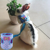 HKM-055635 Rabbit and Guinea Pig Vest-Style Chest Strap for Comfortable Pet Wear