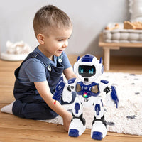 HKM-055699 Programmable Remote Control Robot with LED Lights, Music, and Dancing Function for Ages 8 and Up