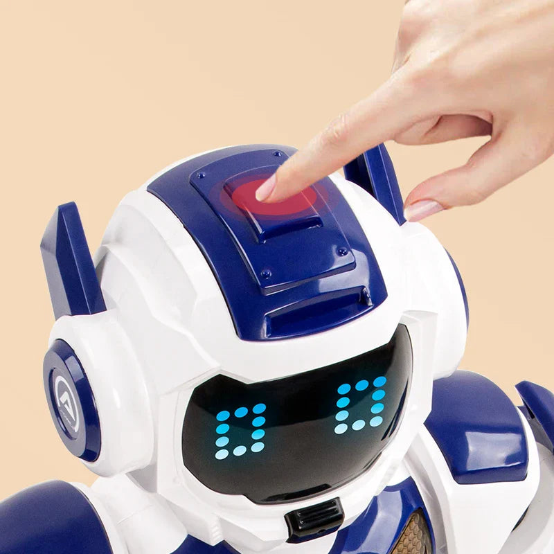 HKM-055699 Programmable Remote Control Robot with LED Lights, Music, and Dancing Function for Ages 8 and Up