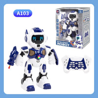 HKM-055699 Programmable Remote Control Robot with LED Lights, Music, and Dancing Function for Ages 8 and Up