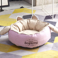 HKM-055827 Removable and Washable Cat Nest Dog Bed Pet Cave Teddy Bichon Dog Cushion Lamb Wool Soft Comfortable and Durable
