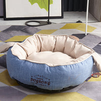 HKM-055827 Removable and Washable Cat Nest Dog Bed Pet Cave Teddy Bichon Dog Cushion Lamb Wool Soft Comfortable and Durable