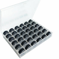 HKM-055955 36 Color Translucent Bobbin Cartridge Set for Sewing Machines