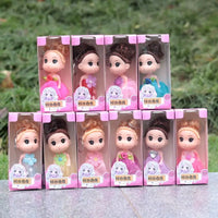 HKM-055955 Lovely Mini Cartoon Plush Doll - Soft 12cm Happy Princess Toy for Kids Ages 0-14
