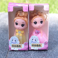 HKM-055955 Lovely Mini Cartoon Plush Doll - Soft 12cm Happy Princess Toy for Kids Ages 0-14