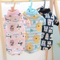 HKM-056083 Cotton Two-Legged Clothing for Hairless Cats - Belly Protector in Lion, Pink Bear, Tibetan Bear Designs