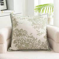 HKM-056083 Nordic Style Flower Chenille Cushion Cover - 45x45cm, Available in Multiple Leaf Patterns and Colors
