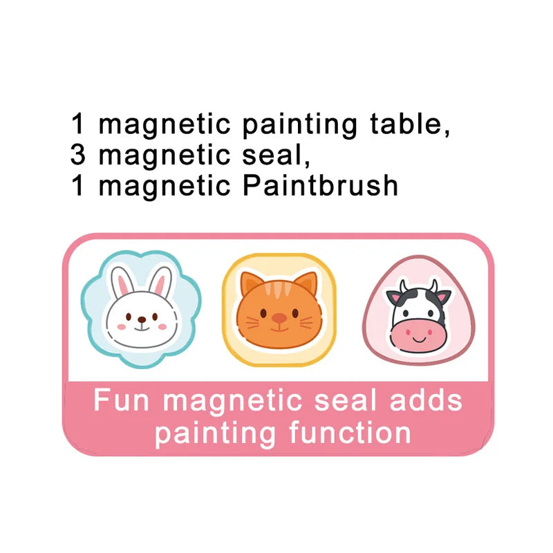 HKM-056083 Reusable Magnetic Drawing Board for Kids with Seal - EPT763669