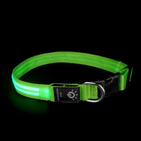 HKM-056275 LED Waterproof Pet Collar with USB Charging & Night Safety Lighting