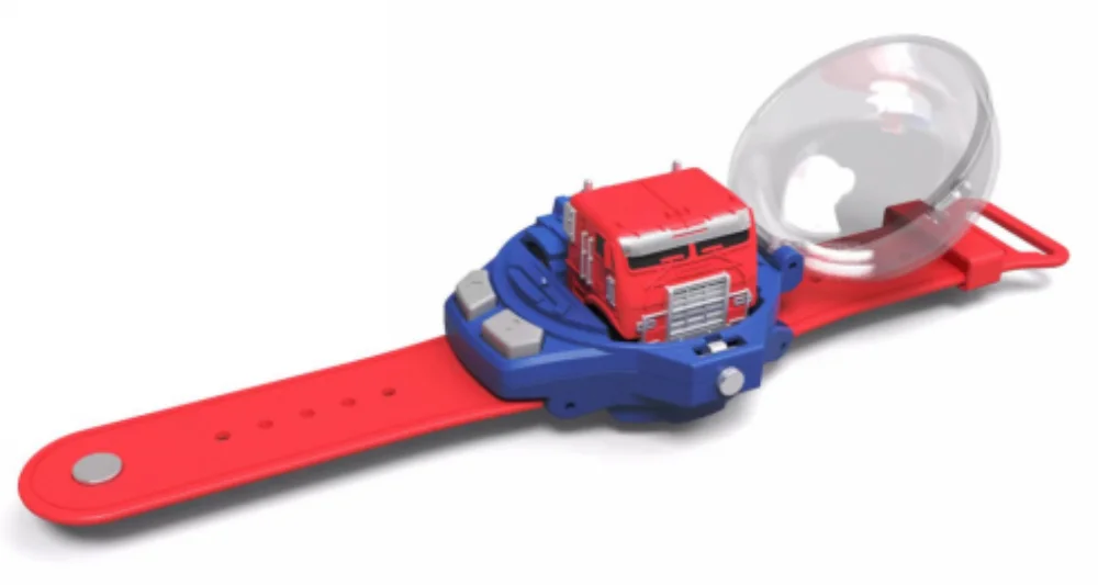 HKM-056275 Mini Cartoon Anime Watch Remote Control Car with Lights and USB Charging - Suitable for Ages 5 and Up