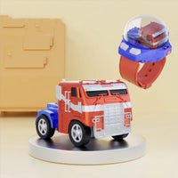 HKM-056275 Mini Cartoon Anime Watch Remote Control Car with Lights and USB Charging - Suitable for Ages 5 and Up