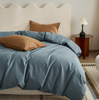 HKM-056275 Thickened Solid Color Minimalist Pillowcase Pair in Long-Staple Cotton, 48x74 cm