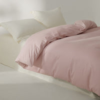 HKM-056275 Thickened Solid Color Minimalist Pillowcase Pair in Long-Staple Cotton, 48x74 cm