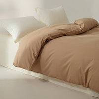 HKM-056275 Thickened Solid Color Minimalist Pillowcase Pair in Long-Staple Cotton, 48x74 cm