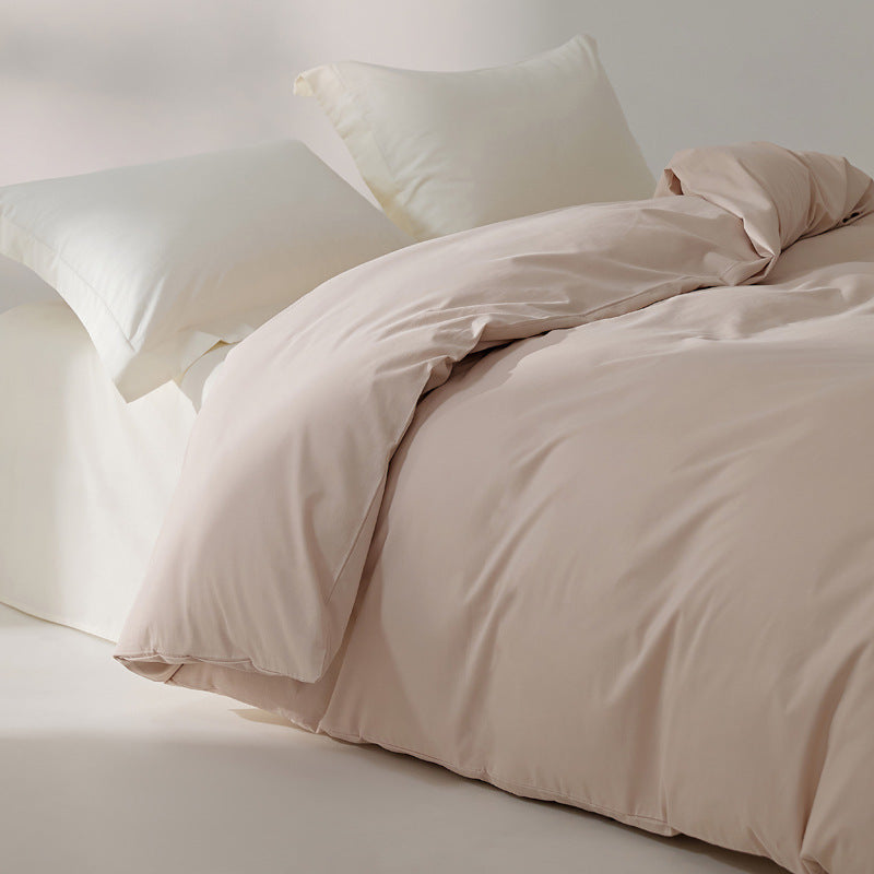 HKM-056275 Thickened Solid Color Minimalist Pillowcase Pair in Long-Staple Cotton, 48x74 cm