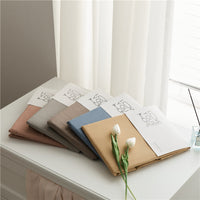 HKM-056275 Thickened Solid Color Minimalist Pillowcase Pair in Long-Staple Cotton, 48x74 cm