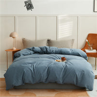 HKM-056275 Thickened Solid Color Minimalist Pillowcase Pair in Long-Staple Cotton, 48x74 cm