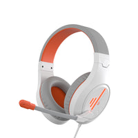 HKM-056339 Lightweight Backlit Wired Gaming Headset with Noise Reduction Microphone and Adjustable Headband