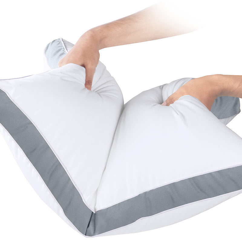HKM-056403 Soft Class A Pillow Core Pair - Shrunk Packaging for Household and Hotel Use