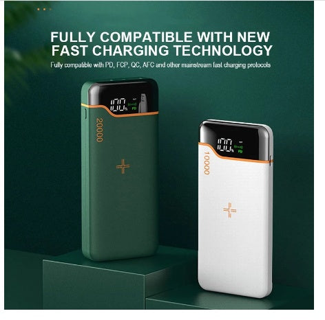 HKM-056467 20000mAh Portable Power Bank with 22.5W Fast Charging and 15W Wireless Charging