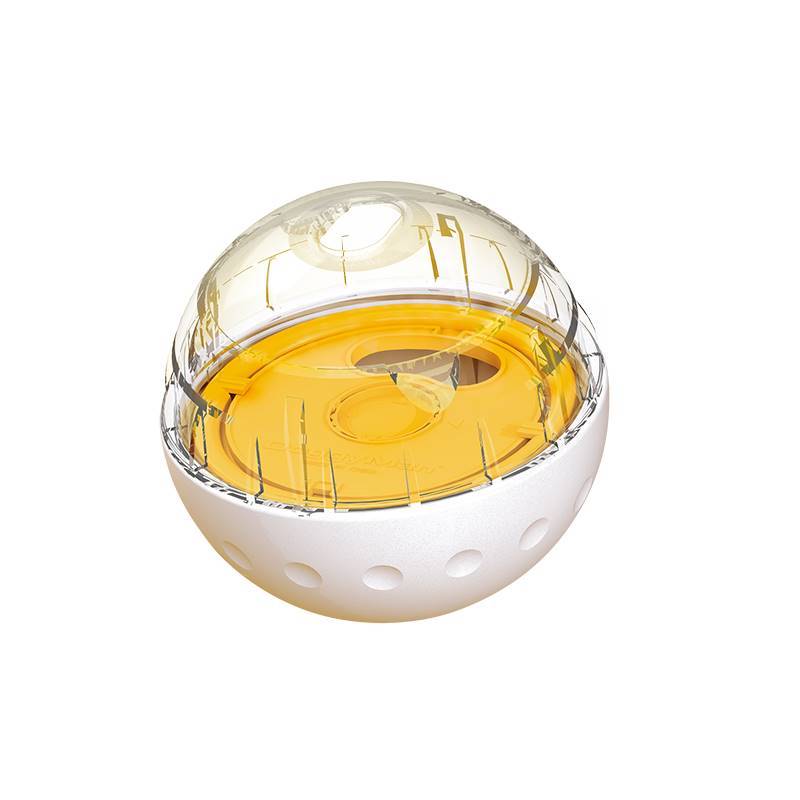 HKM-056723 Soft Rubber Pet Food Tumbler Ball for Small Dogs - 82mm Diameter, ABS & Polypropylene Construction