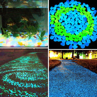 HKM-057107 Luminous Fishing Beads and Shells Set - Fluorescent Artificial Pebbles for Night Fishing