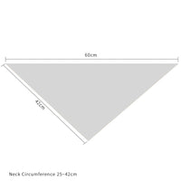 HKM-057107 Pet Triangle Scarf for Pregnancy Notice, Cotton Material, Various Patterns and Colors, Size M and L Available