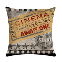 HKM-057107 Retro Linen Sofa Pillow Cover for Bay Window and Car Cushion – American Country Style, 45x45cm