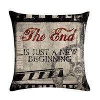 HKM-057107 Retro Linen Sofa Pillow Cover for Bay Window and Car Cushion – American Country Style, 45x45cm