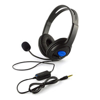 HKM-057171 Wired Double-Sided Headset for Gaming and Computer Use with Microphone