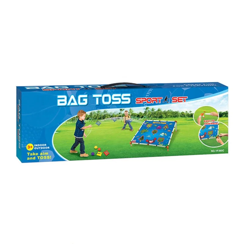 HKM-057235 Foldable Bean Bag Toss Game Set for Kids - Outdoor Lawn Activity with Bags, Ideal for Backyard Fun