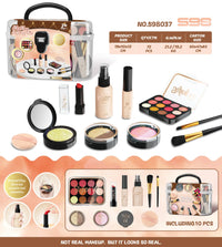 HKM-057427 Kids Pretend Play Makeup Case Set with Brush Tools - Ideal Beauty Toy for Children Ages 2 to 14