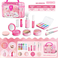 HKM-057427 Kids Pretend Play Makeup Case Set with Brush Tools - Ideal Beauty Toy for Children Ages 2 to 14