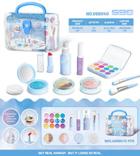 HKM-057427 Kids Pretend Play Makeup Case Set with Brush Tools - Ideal Beauty Toy for Children Ages 2 to 14